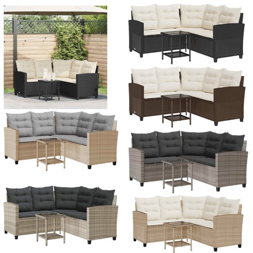 Poly rattan form gartensofa - rattan,