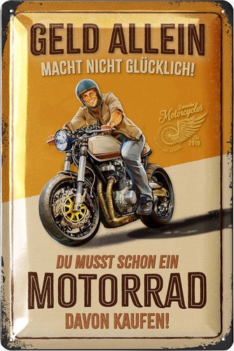 Blechschild retro motorrad - retro,,