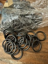 10 Gardinenringe Vorhangringe Gardinen Ringe Zubehör Schwarz Metall