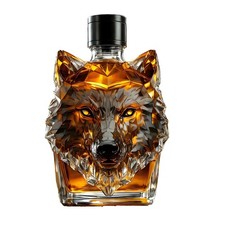 1pc Wolf Whisky Flasche