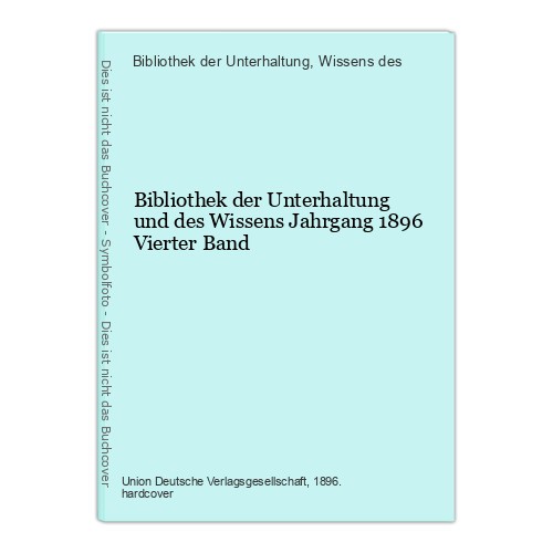 Bibliothek der unterhaltung - bibliothek,