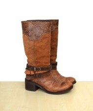 klasse MISS SIXTY Stiefel Gr. 37 Boots braun Farmerstiefel Cowboy used-Style