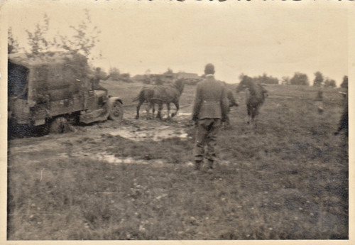 Foto wehrmacht lkw schlamm - wehrmacht,