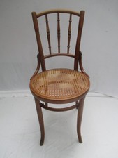 Bugholz-Stuhl Jugendstil ( ? ) Sitzfläche mit Geflecht antik