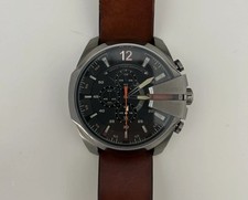 Diesel Mega Chief 51mm Edelstahl-Gehäuse Braun Armband (DZ4343)