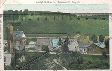 AK Hermsdorf Kalk Werk Ofen