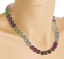 Edelstein Kette Fluorit 344