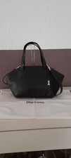 Goldpfeil Damen Handtasche Schwarz B.40cm H.20cm Leder Neuwertig
