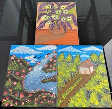 Selbstgemalte Bilder - 30x25 cm - Acrylfarben