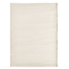 Kunstfellteppich - weiß -