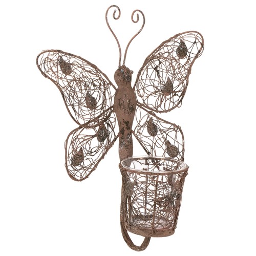 Windlicht metall schmetterling - windlicht,