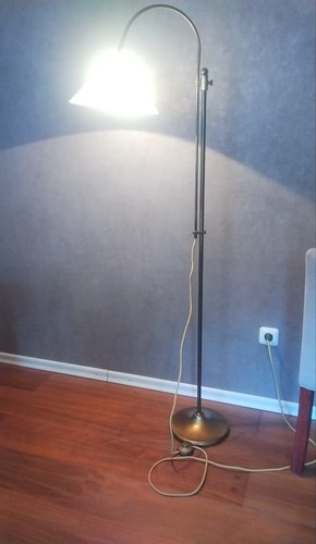 Art deco messing stehlampe - art,