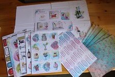 KartenBastelset Kanban Time to celebrate Feiern Feste Aufleger Transparentpapier