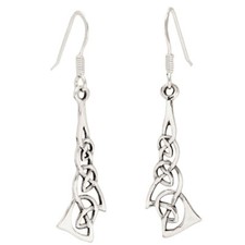 Ohrhänger, Ohrringe Drei Keltische Knoten Schmuck 925er Silber