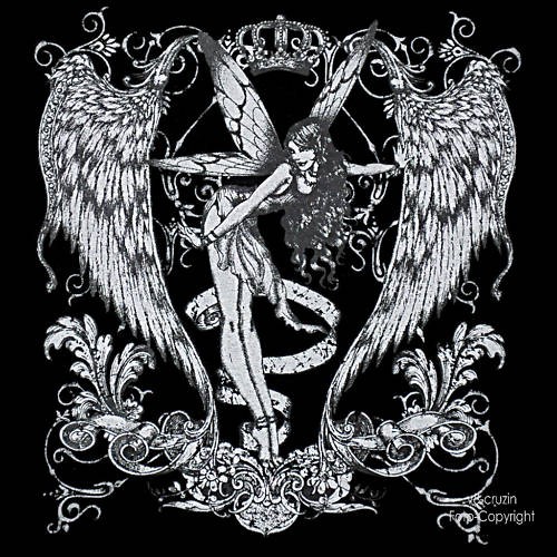 Fantasy elfen gothic tattoo - *,