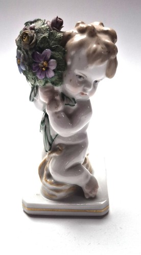 Ens porzellanfigur figur - porzellanfigur, putto