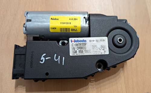 Eos schiebedach motor - schiebedach,