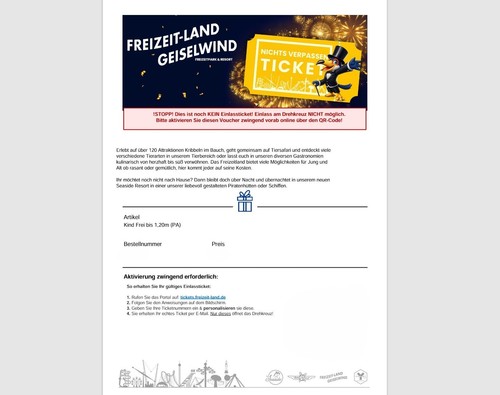 Freizeitland geiselwind ticket - geiselwind,
