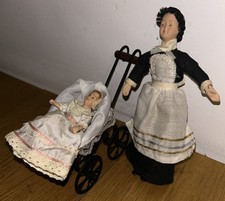 Viktorianische Puppe Frau Kind