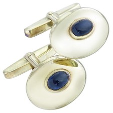 Manschettenknöpfe Saphir