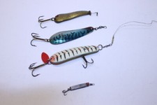 4 alte Blinker Raubfisch