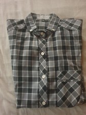 Schwarz-grau-weiß kariertes Langarm Hemd in  Gr. 40 von Laura di Sarpi