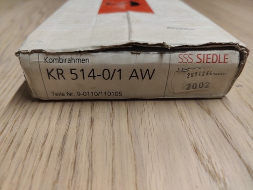 Siedle kr514 1aw - siedle, kombirahmen