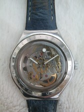 Swatch Irony Eta 2841-1 Automatic. Skelett Armbanduhr. Glasboden.