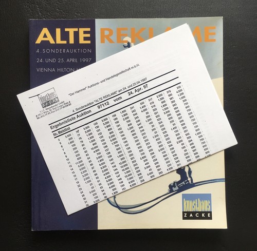 Literatur alte reklame - reklame,