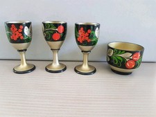 Russische Holz Becher Deko  *Russische Volkskunst*