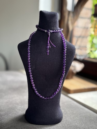 Edle amethyst halskette echter - edle, amethyst-halskette