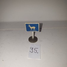 Verkehrsschild Wildwechsel, Kunststoff auf rundem Sockel