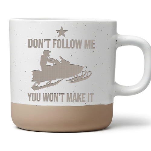 Schneemobil tasse dont follow - dont,