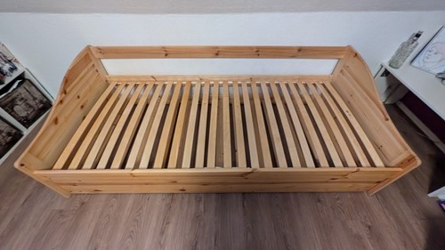 Bett 90x200 kiefer - bett,