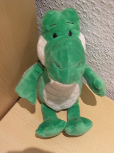 Plüschtier dino grün - plüschtier,