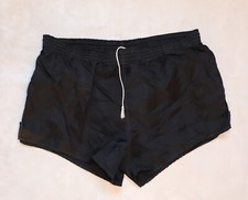 ERIMA  80er GLANZ HERREN Shorts Gr. D7 / 54  CHILI NYLON Sporthose SCHWARZ Hose