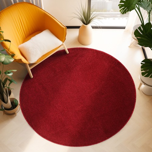Kurzflor teppich rund - kurzflor,