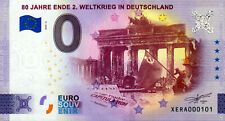 Null Euro Schein - 0 Euro - 80 Jahre Ende 2. Weltkrieg in Deutschland 2025-2