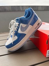 Nike Air Force 1 Low '07 Blue Patent Sneaker Schuhe Baby Blau 39 US 8 FJ4801-400