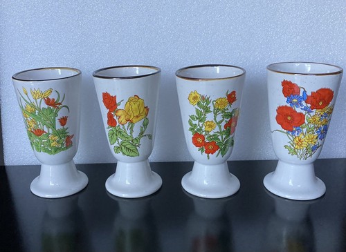 Eisbecher mit blumenmuster - eisbecher,