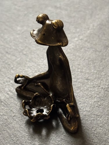 Meditierender frosch aus - frosch,