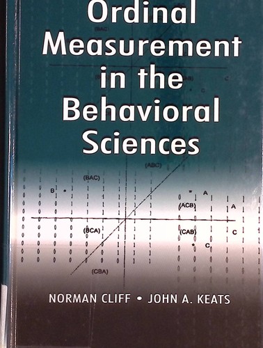 Ordinal measurement the - measurement, in