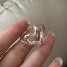 Ring herzform modernes - ring,