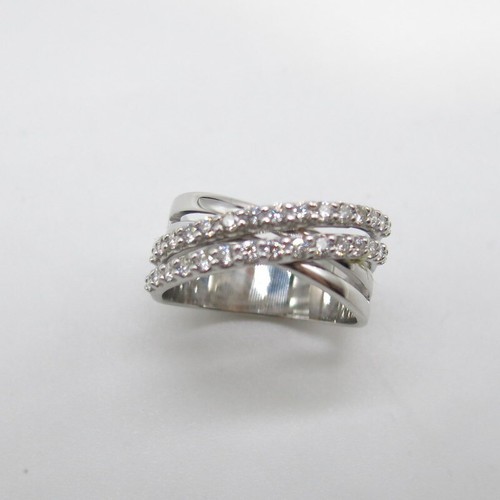 585 weißgold ring - 585/-,