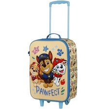Paw Patrol Kabinenkoffer 52Cm Weicher Trolley 3D Kinder Handgepäck 2 Räder