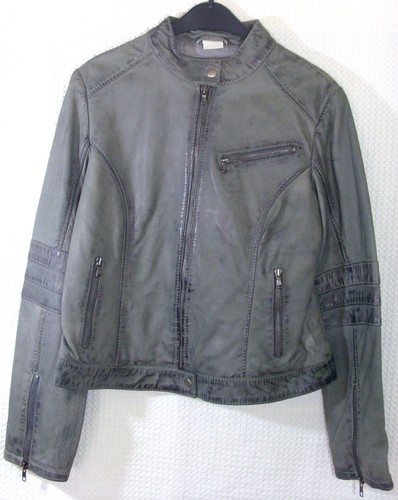 Amy vermont lederjacke grau - amy,