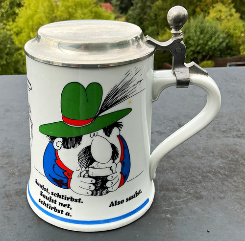 Porzellan bierkrug mit - bierkrug,