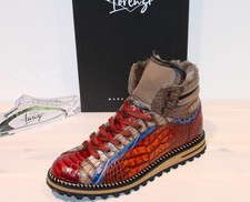 LORENZI Leder-Boots Lammfell