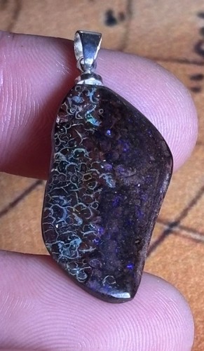 Boulder opal anhänger aus - anhänger,