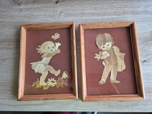 Vintage intarsienbilder kinder - intarsienbilder,